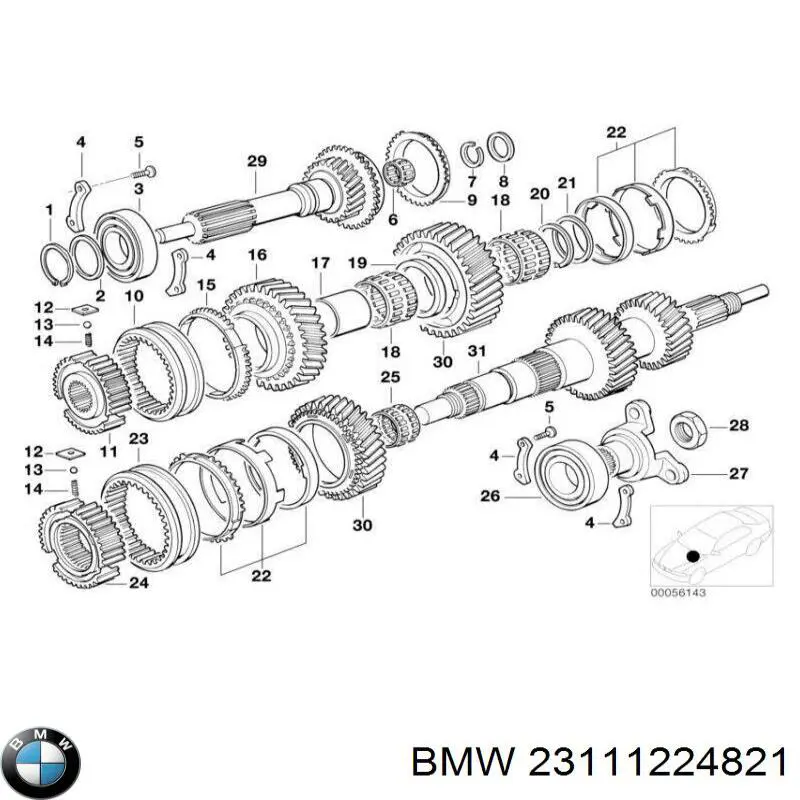 Купити 23111224821 BMW 