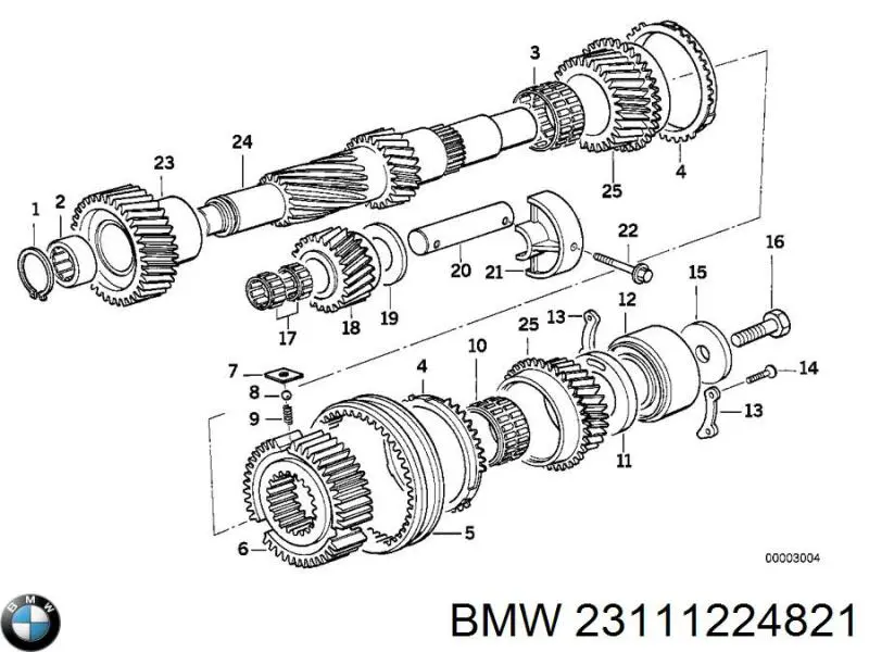  BMW 23111224821 ціна, від 45.82 USD