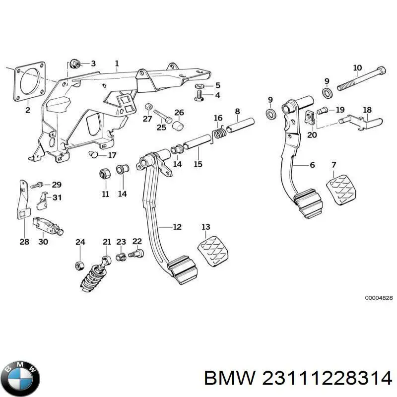 Сальник распредвала 23111228314 BMW
