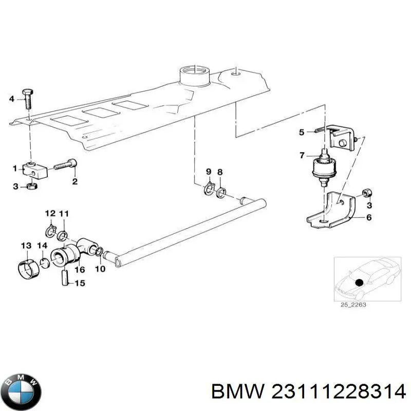 23111228314 BMW Сальник двигуна, распредвала