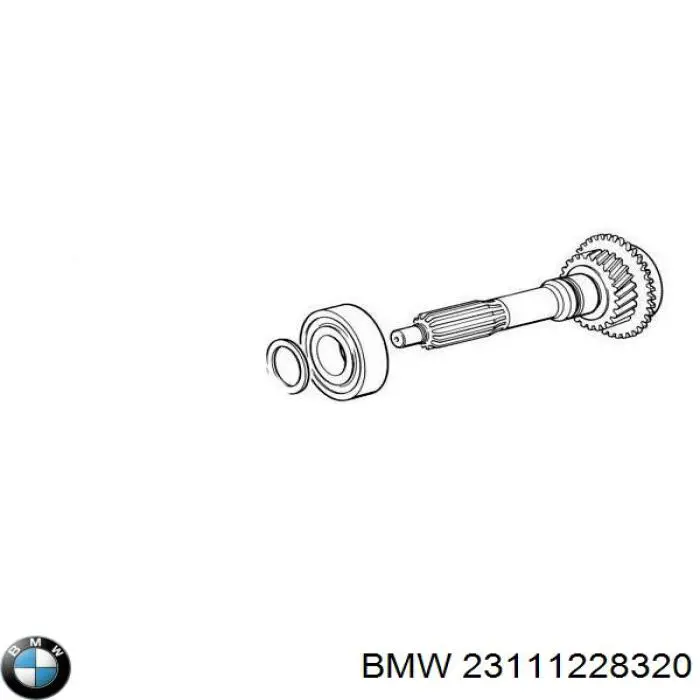 Підвісний підшипник карданного валу 23111228320 BMW