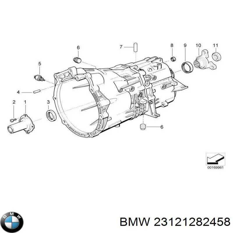 23121282458 BMW сальник акпп/кпп, вихідного/вторинного валу