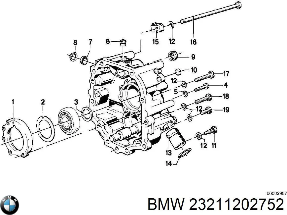 Купити 23211202752 BMW Сальник масляного насоса двигуна