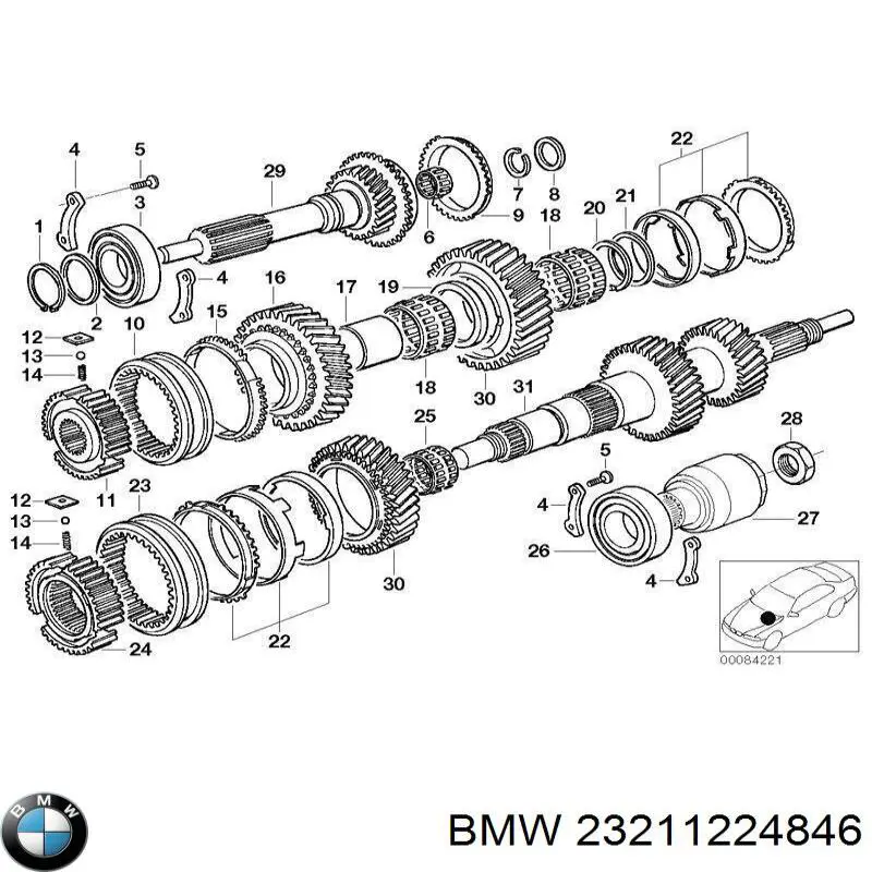 BMW 23211224846 ціна, від 7.73 USD