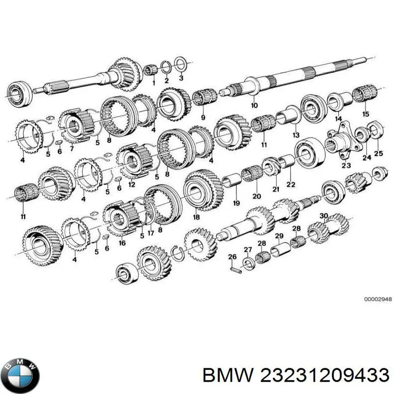 Купити 23231209433 BMW 
