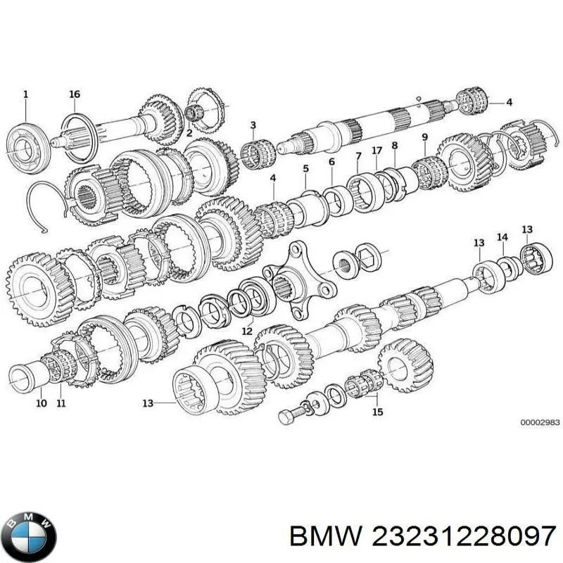 BMW 23231228097 ціна, від 265.90 USD