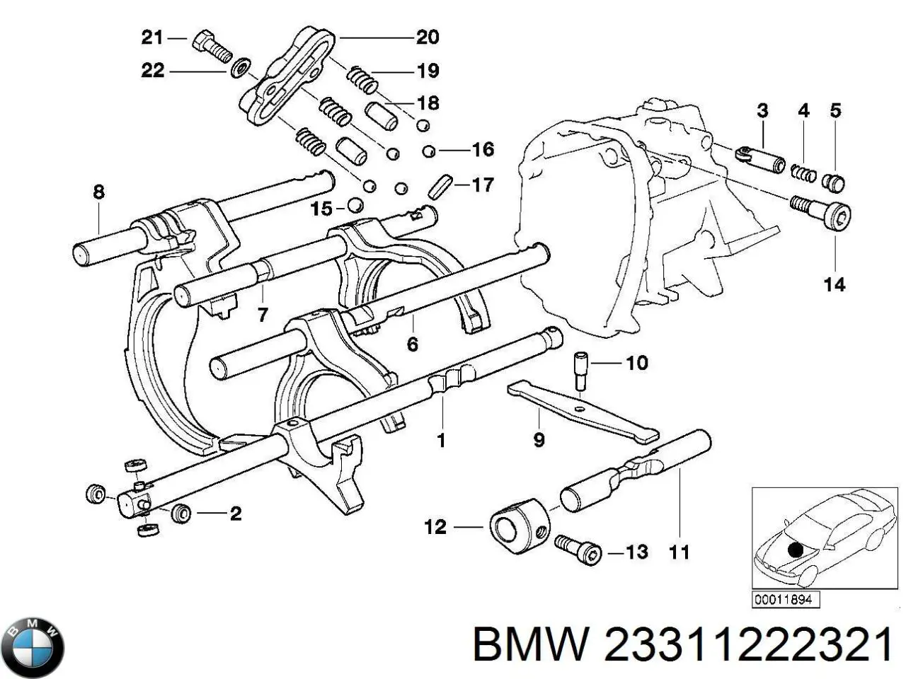  BMW 23311222321 ціна, від 412.98 USD