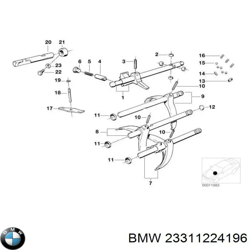  BMW 23311224196 ціна, від 161.16 USD