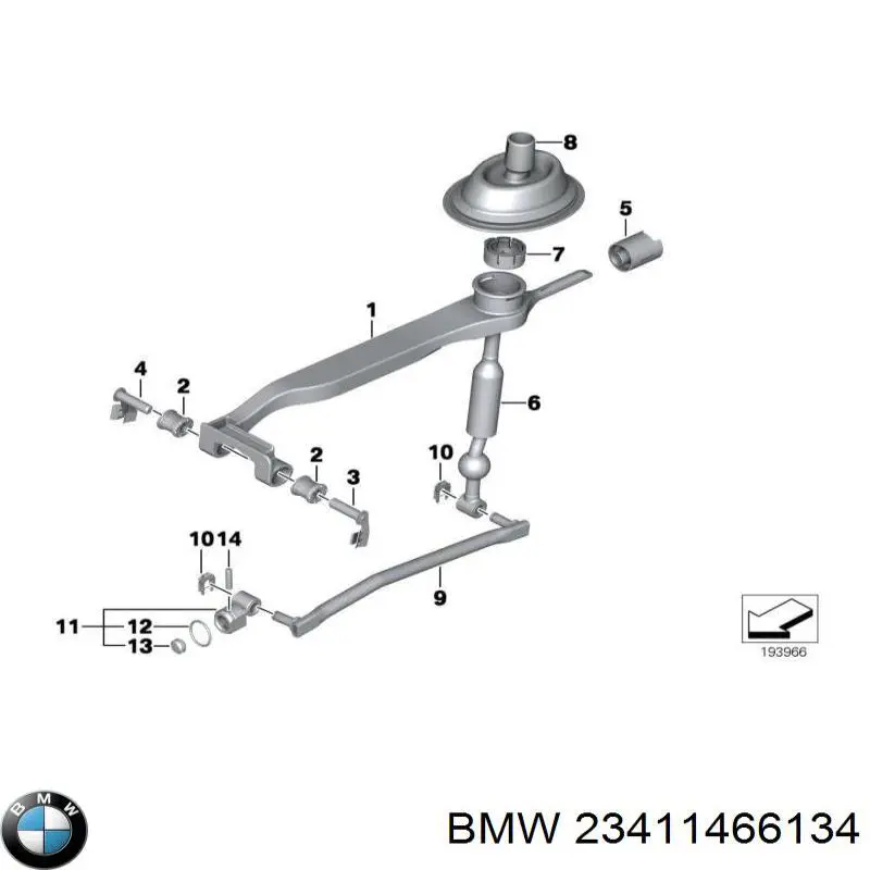 Купити 23411466134 BMW Палець (шплінт) дверної петлі
