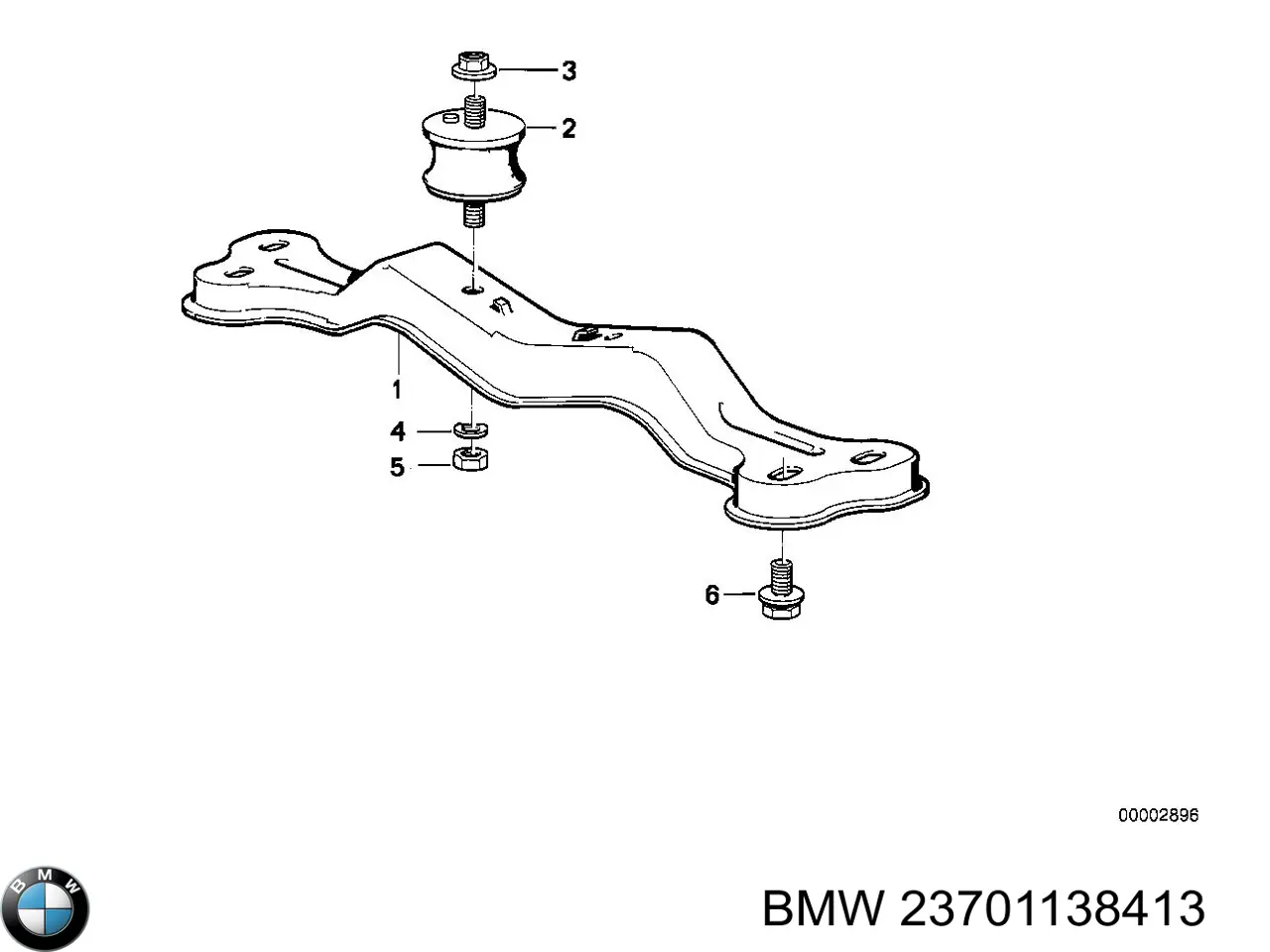 Тримач глушника задній BMW 23701138413 ціна, від 67.09 USD