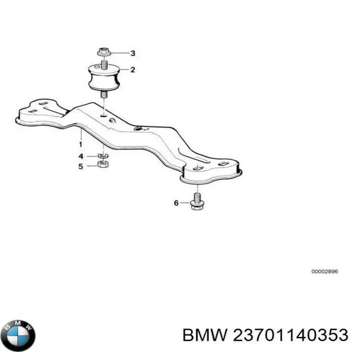Кронштейн КПП BMW 23701140353 ціна, від 10.44 USD
