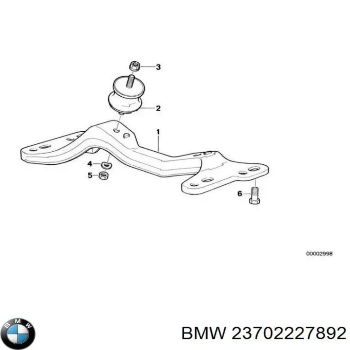 23702227892 BMW Кріплення коробки передач