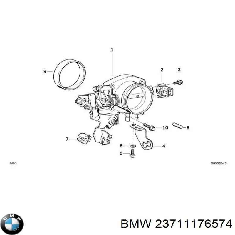 23711176574 BMW Кріплення коробки передач