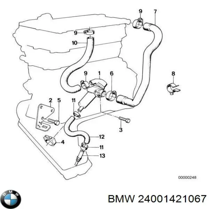 Купити 24001421067 BMW Болт гбц