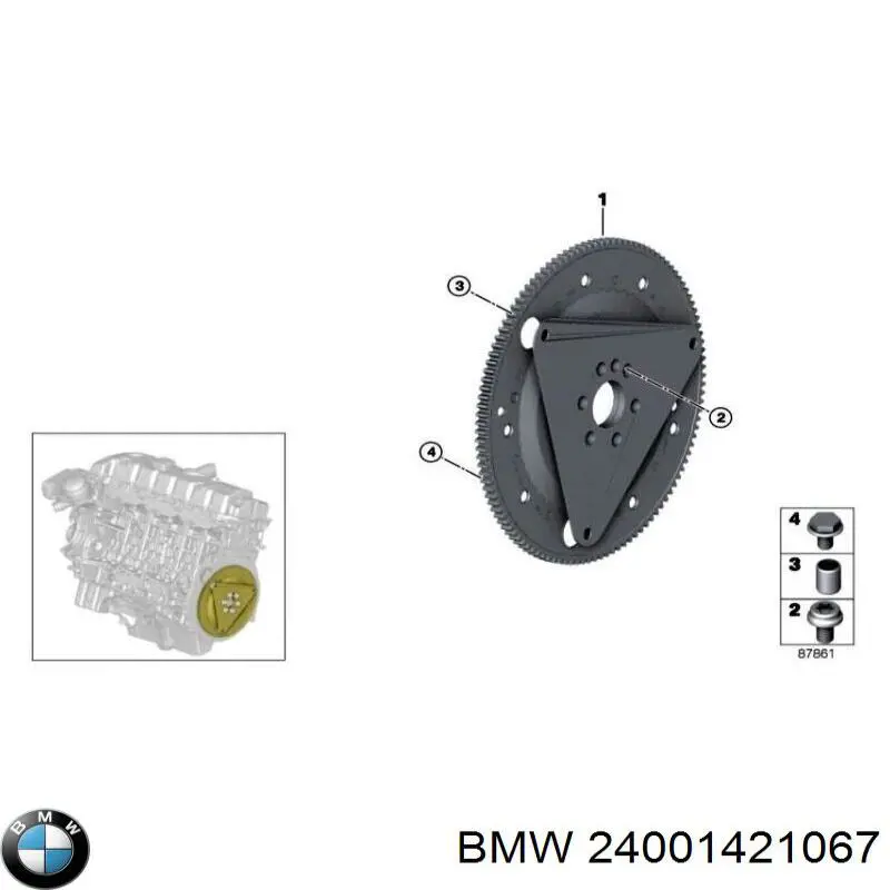 Болт головки блока циліндрів, ГБЦ BMW 24001421067 ціна, від 2.53 USD