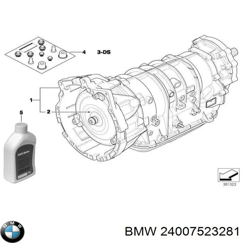 Коробка передач автомат BMW 24007523281 ціна, від 755.73 USD