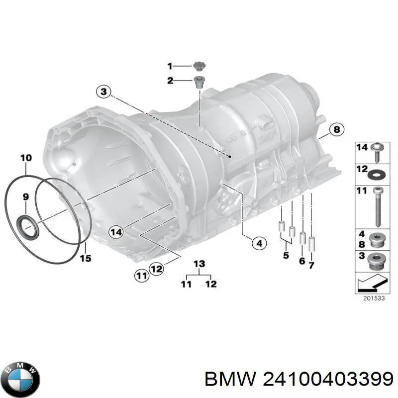 Купити 24100403399 BMW Ремкомплект АКПП