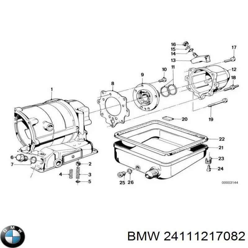 Прокладка піддону АКПП BMW 24111217082 ціна, від 2.93 USD