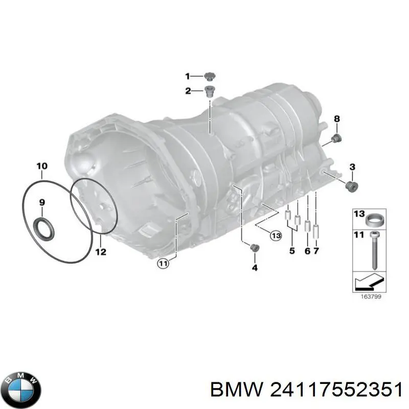 Пробка піддона АКПП Land Rover TYB500040 ціна, від 6.76 USD