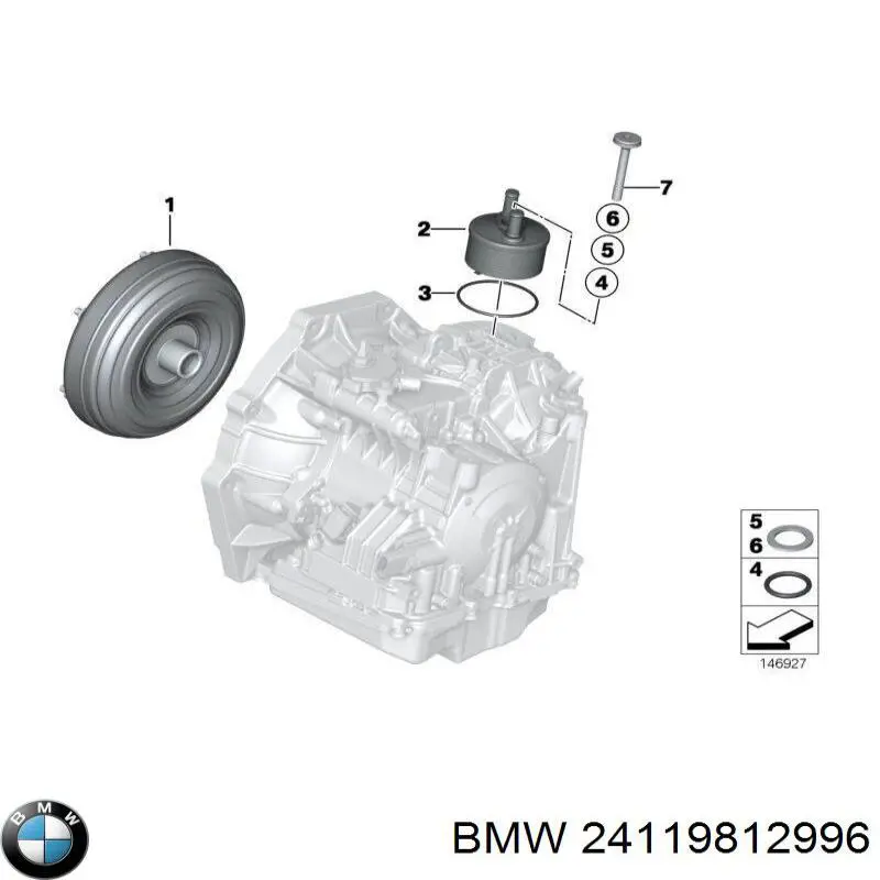 24119812996 BMW Радіатор охолодження, АКПП
