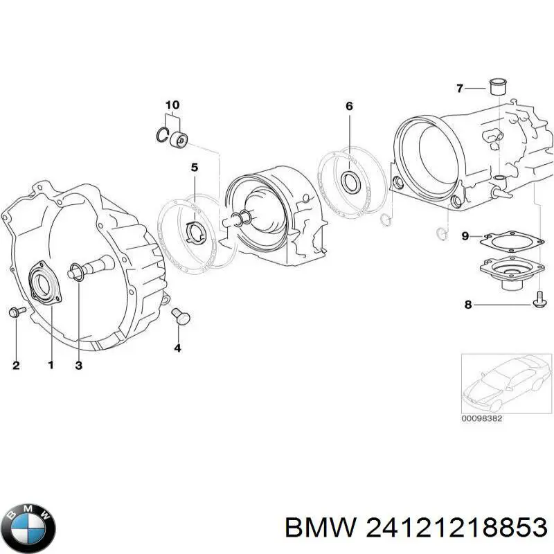 Сальник АКПП/КПП, вхідного/первинного валу BMW 24121218853 ціна, від 21.83 USD