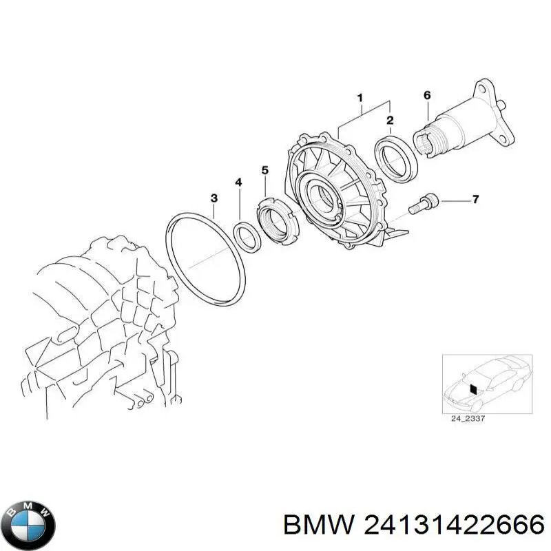 Кришка коробки передач BMW 24131422666 ціна, від 316.38 USD