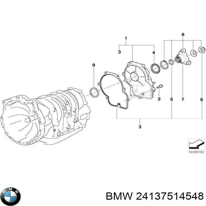 Сальник АКПП/КПП, вихідного/вторинного валу BMW 24137514548 ціна, від 21.59 USD