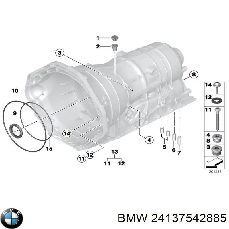 Сальник АКПП/КПП, вихідного/вторинного вала на BMW X5 (E70)