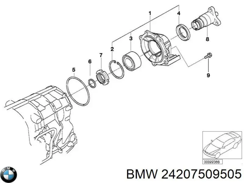  BMW 24207509505 ціна, від 485.47 USD
