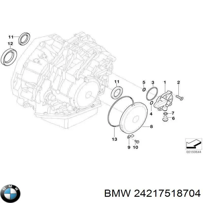 Купити 24217518704 BMW Сальник АКПП/КПП, вихідного/вторинного валу