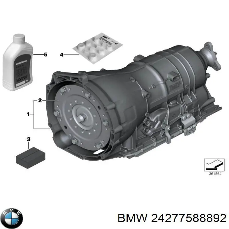 24277588892 BMW Прокладка кронштейна маслянного фільтра