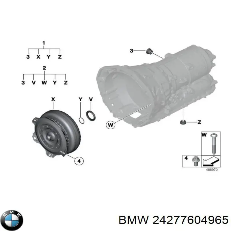 Ремкомплект гідроблоку АКПП 24277604965 BMW