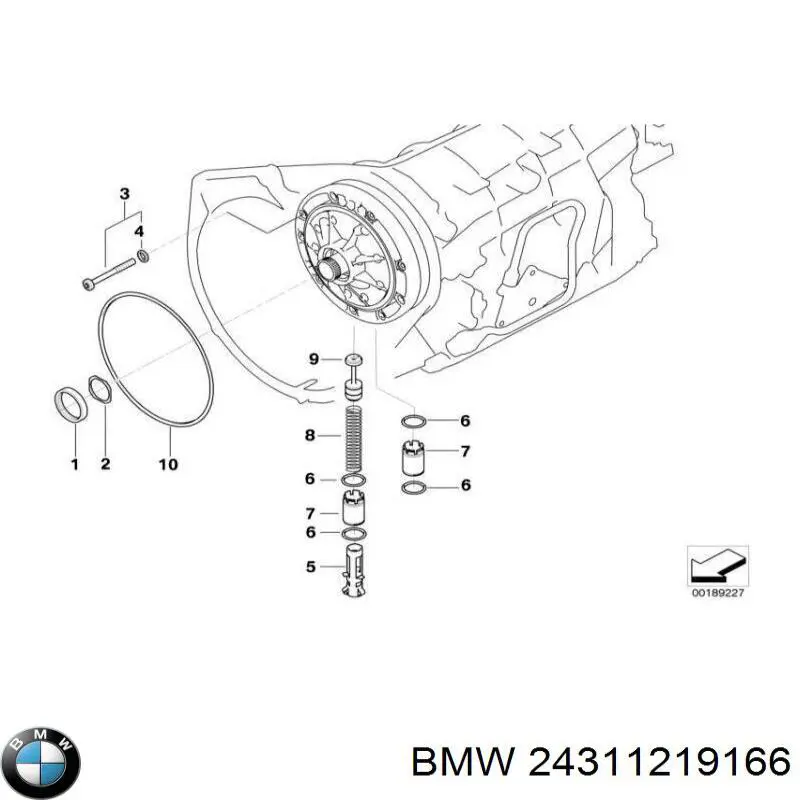 Купити 24311219166 BMW Ущільнення, кільце маслянного насосу АКПП
