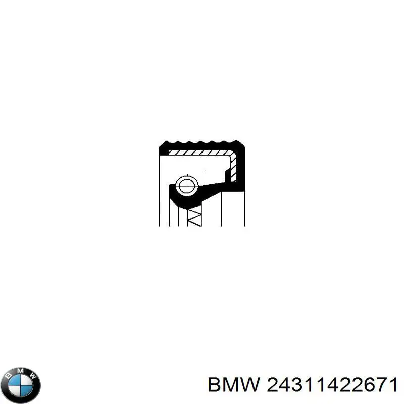 Сальник АКПП/КПП, вхідного/первинного валу BMW 24311422671 ціна, від 9.61 USD