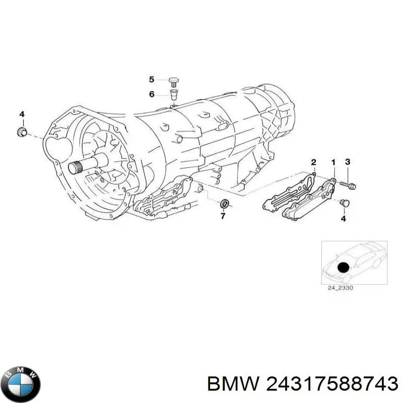 Купити 24317588743 BMW 