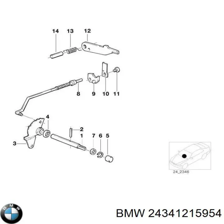  BMW 24341215954 ціна, від 98.22 USD