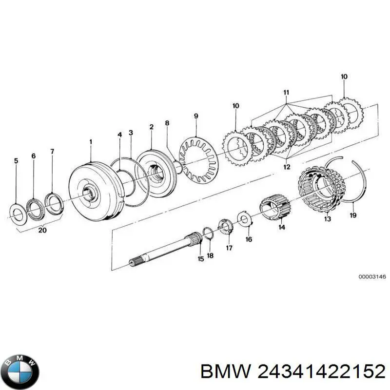  24341422152 BMW