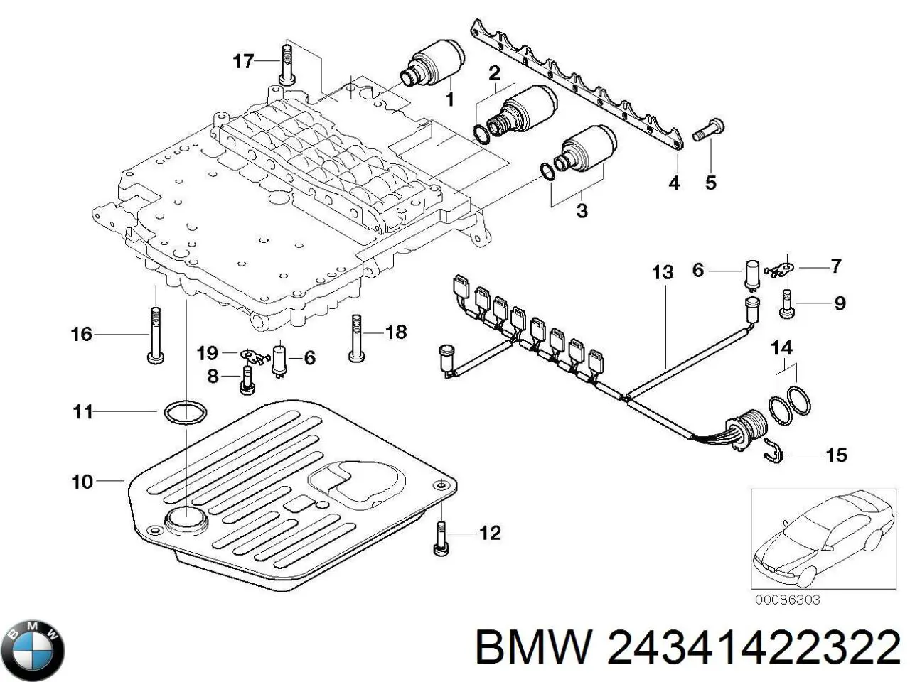 24341422322 BMW Регулятор тиску палива