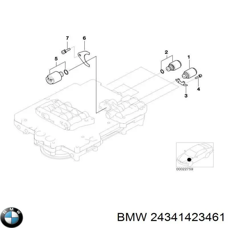 Клапан тиску масла КПП ZF Parts 0501210725 ціна, від 152.20 USD