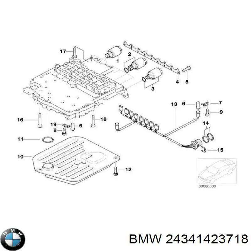 24341423718 BMW Регулятор тиску палива