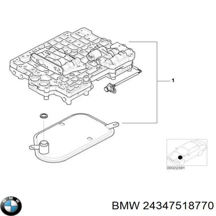  BMW 24347518770 ціна, від 1422.01 USD