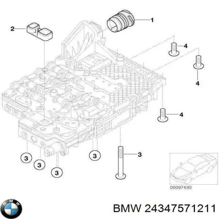 Прокладка піддону АКПП BMW 24347571211 ціна, від 618.14 UAH