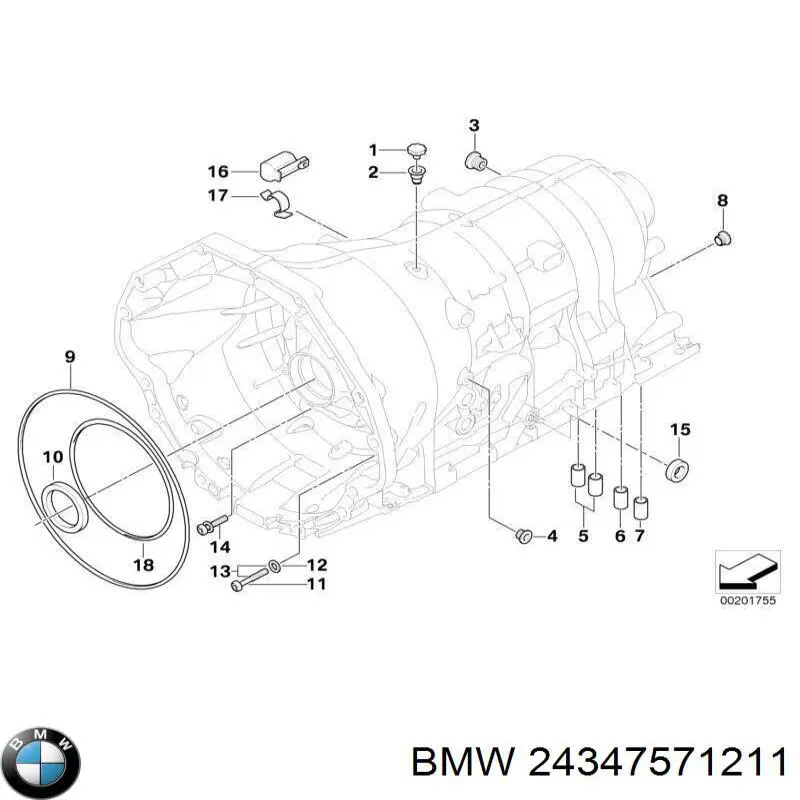 Купити 24347571211 BMW Прокладка піддону АКПП