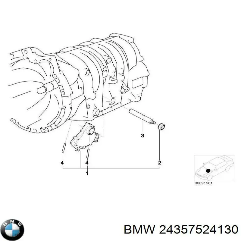 Датчик положення селектора АКПП 24357519981 BMW