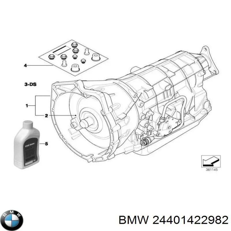 24401422982 BMW Передача гідромеханічна (ГМП)