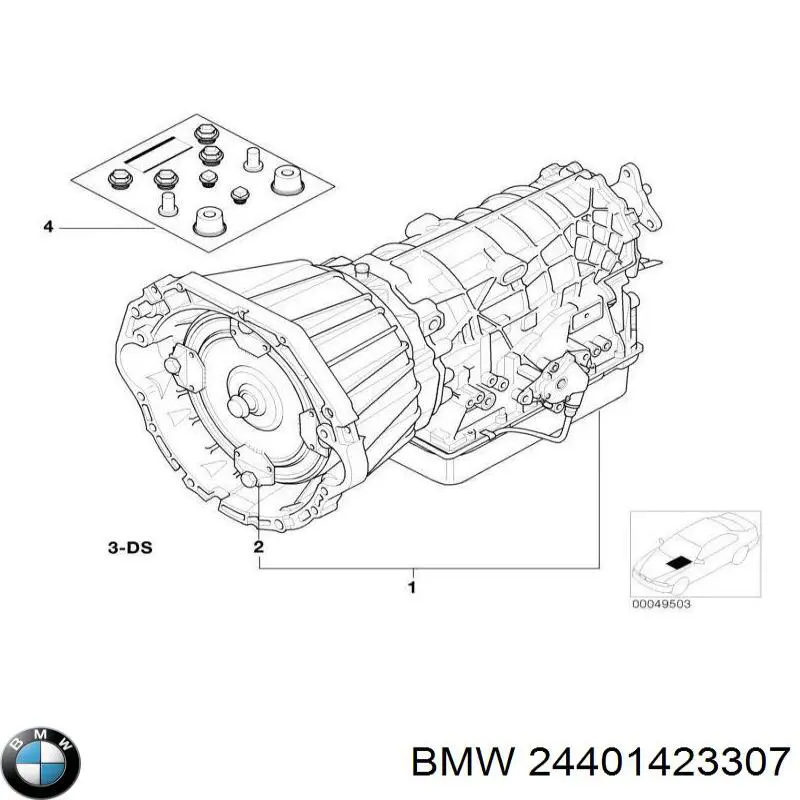 24401423307 BMW Передача гідромеханічна (ГМП)