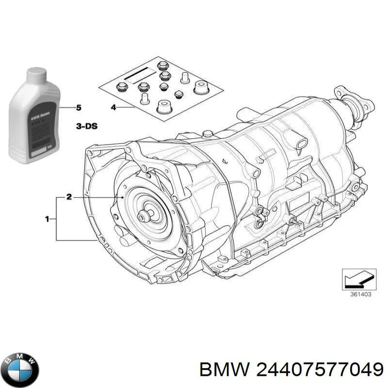 Гідротрансформатор ГМП BMW 24407565927 ціна, від 379.97 USD
