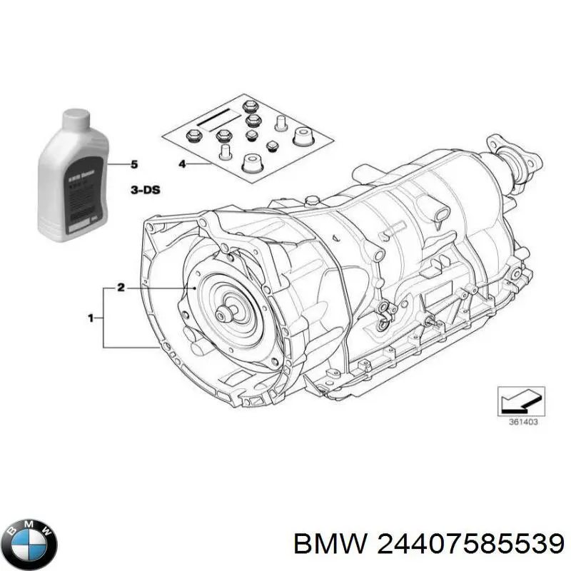 24407585539 BMW Передача гідромеханічна (ГМП)