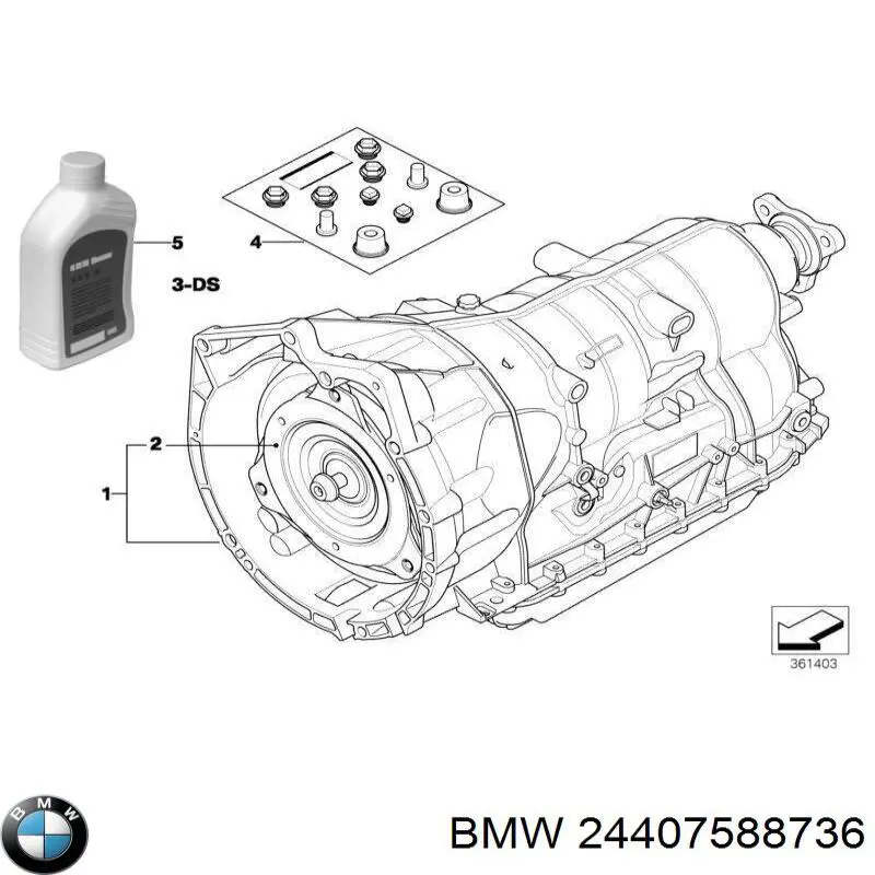 Гідротрансформатор ГМП BMW 24407588736 ціна, від 379.97 USD