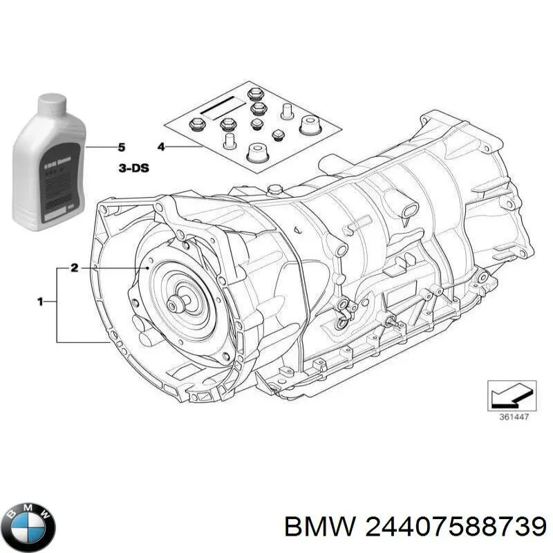 Гідротрансформатор ГМП BMW 24407588739 ціна, від 190.04 USD